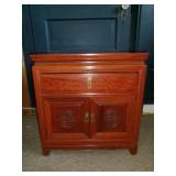Red Lantern Rosewood Bedside / End Table