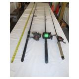 3pc Fishing Rod & Reel Combos