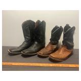 2 Pair Cowboy Boots - USTRG & Vaccari