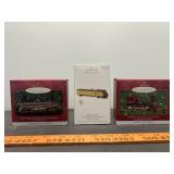 3pc Lionel / Hallmark Collector's Train Ornaments