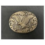 Solid Brass American Eagle Belt Buckle