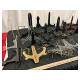 Folding Display Stands & Plate Hangers - Box Lot