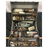 Vintage Kennedy Steel Hip Box w/ Tools & Contents