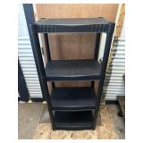 4 Tier Upright Molded Storage Shelf