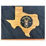 Reguladores Texas Motorcycle Club Wood Clock