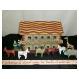 Noah's Ark Wood Hand Painted Ark & Figures