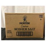 3 Cases Morton Kosher Salt - 72lbs Kosher Salt
