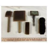 Vintage Wool & Mohair Brushes / Vintage Wood Brush