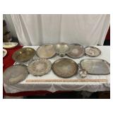 Vintage Silver Plate Platters & Service