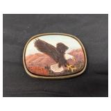 1982 Baron Solid Brass American Eagle Belt Buckle