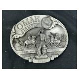 1987 Omak Stampede This Aged Cowboy Buckle