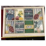 Antique Wood Frame Sash Window Tole Painted Art