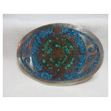 Mexico Maya Calendar Alpaca & Turquoise Buckle