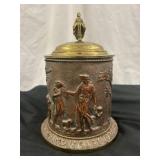 Early 19th Century Neo-Greco Embossed Tobacco Jar