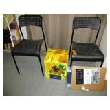 3pc - Stacking Side Chairs, Picasso Festival Chair