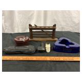 Vintage Carved Meerschaum Pipe & Smoking Accs