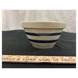 Robinson Ransbottom Blue Stripe Mixing Bowl