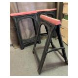 5pc Folding Molded Saw Horses
