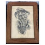 Hondo Crouch Luckenbach TX Vintage Framed Print
