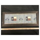 Texas Bluebonnets Corrugated Metal Framed Wall Art
