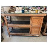PawHut 54' 2-Story Large Rabbit Hutch