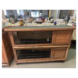 PawHut 54' 2-Story Large Rabbit Hutch