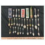 31pc Vintage Collector's Spoons - Souvenir Spoons
