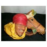 Lords of the Desert Bossons Head Chalk Ware Plaque