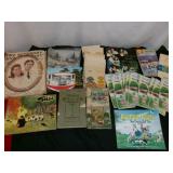 Vintage Ephemera - Maps, Books, Top Value Stamps