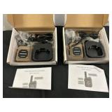 Pair of FM Transceiver 2 Way Radios in Boxes