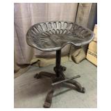 Custom Cast Iron Tractor Seat Swivel Bar Stool