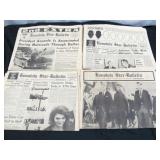 8pc 1960's Honolulu Newspapers - JFK, Churchill