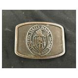 United States Naval Home Vintage Brass Buckle