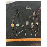 6pc Vintage Men's Western Bolo Tie - String Ties