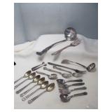 Vintage Silver Plate Serving Utensils & Flat Ware