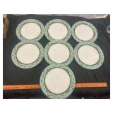 7pc Oneida Sakura Coastal Breeze Dinner Plates