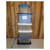 5pc Storage Totes w/ Lids - Rubbermaid, Sterilite