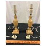 Vintage Aladdin Alacite Glass Table Lamps