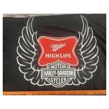 Harley Davidson Miller High Life Metal Bar Sign