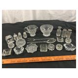 Crystal Table Service - Salt Dips, Condiments, Etc