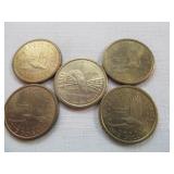 5pc US Sacagawea $1 Coins