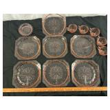 Jeannette Adam Pattern Pink 13pc Depression Glass