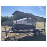 16ft Single Axle BBQ Grill Trailer w/ Roof