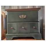 Farm House Style 2 Drawer Night Stand / Side Table