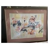 Linda Durkee Signed Framed Watercolor Print