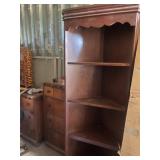 4 Shelf Upright Corner Cabinet