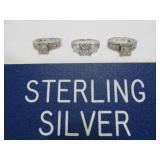 3pc Sterling Silver Lady