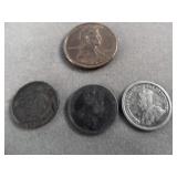 Canada & Mexico 3pc Vintage Silver Coins
