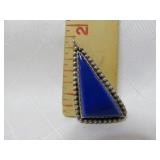 Custom Sterling Silver & Blue Lapis Pendant
