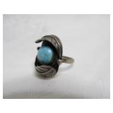 Native American Sterling Silver & Turquoise Ring